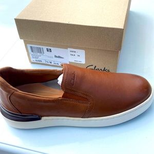 Brown Leather Slip ons